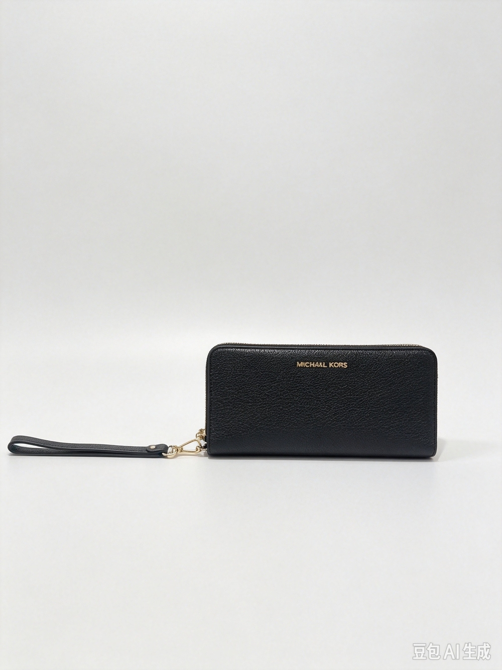 Michael Kors Black Zip-Around Wristlet Wallet